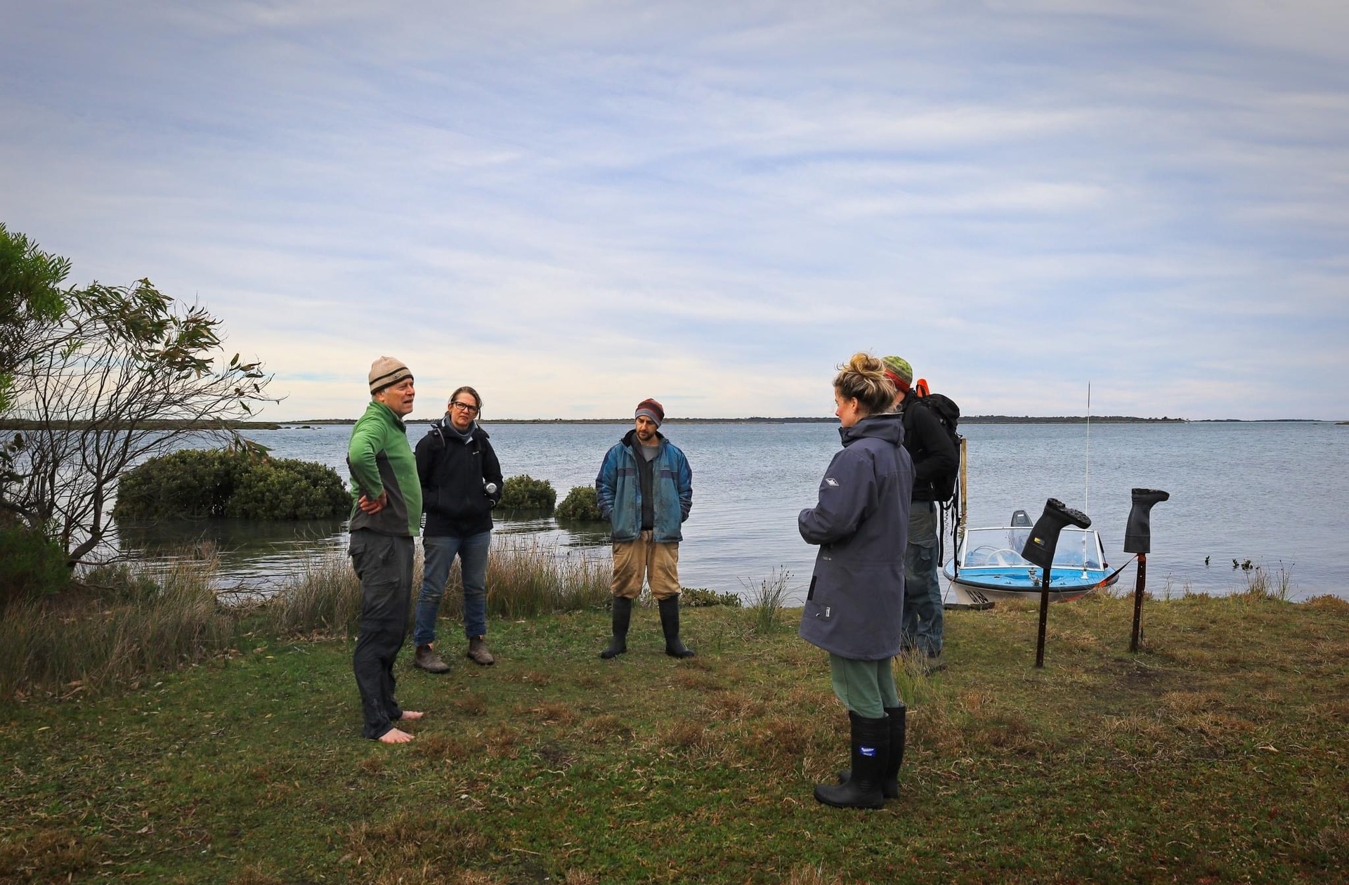 Little Dog Island team meeting