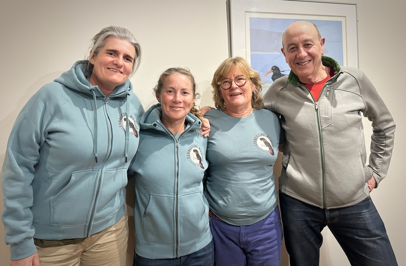 Team celbrate the official launch of Connecting Wildlife on the South Coast
