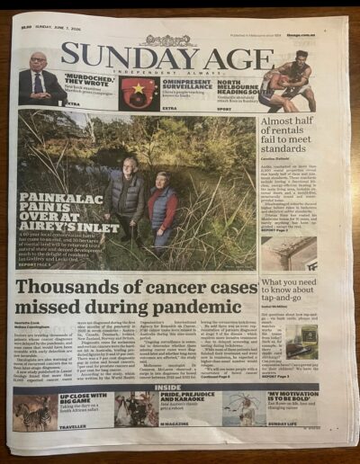 Painkalac Project featured in The Sunday Age on 7 June 2026.